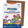 Prang Construction Paper - Multipurpose - 9"Width x 12"Length - 50 / Pack - Brown