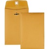 Quality Park 5 x 7-1/2 Clasp Envelopes with Deeply Gummed Flaps - Clasp - #35 - 5" Width x 7 1/2" Length - 28 lb - Gummed - Kraft - 100 / Box - Kraft