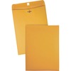 Quality Park 9 x 12 Clasp Envelopes with Deeply Gummed Flaps - Clasp - #90 - 9" Width x 12" Length - 28 lb - Gummed - Kraft - 100 / Box - Kraft