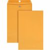 Quality Park 9-1/4 x 14-1/2 Clasp Envelopes with Deeply Gummed Flaps - Clasp - #94 - 9 1/4" Width x 14 1/2" Length - 28 lb - Gummed - Kraft - 100 / Bo