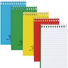 Rediform Wirebound Memo Notebooks - 60 Sheets - Wire Bound - 3" x 5" - White Paper - Assorted Cover - 1 Each