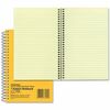 Rediform Brown Board 1-Subject Notebooks - 80 Sheets - Coilock - Red Margin - 16 lb Basis Weight - 5" x 7 3/4" - Green Paper - BrownBoard Cover - Micr