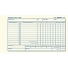 Rediform Weekly Time Cards - 1 Part - 7" x 4.25" Sheet Size - White - Manila Sheet(s) - 100 / Pad