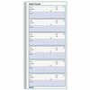 Rediform Voice Mail Log Book - 600 Sheet(s) - Wire Bound - 1 Part - 5.62" x 10.62" Sheet Size - White - White Sheet(s) - Blue Print Color - White Cove
