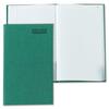 Rediform Green Cover Record Account Book - 200 Sheet(s) - Gummed - 6.25" x 9.62" Sheet Size - Green - White Sheet(s) - Green Cover - Recycled - 1 Each