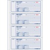 Rediform Money Receipt 4 Per Page Collection Forms - 400 Sheet(s) - 2 PartCarbonless Copy - 7" x 2.75" Sheet Size - White, Yellow - Black Print Color 