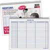 Rediform Visitor's Log Book - 50 Sheet(s) - Wire Bound - 1 Part - 11" x 8.50" Sheet Size - White - White Sheet(s) - Blue Print Color - Recycled - 1 Ea
