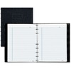 Rediform NotePro Twin-wire Composition Notebook - 150 Sheets - Twin Wirebound - 7 1/4" x 9 1/4" - White Paper - Black Lizard Cover - Micro Perforated,