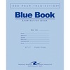 Roaring Spring Blue Book 8-sheet Exam Booklet - 8 Sheets - 16 Pages - Stapled/Glued - Red Margin - 15 lb Basis Weight - 7" x 8 1/2" - White Paper - Bl