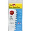 Redi-Tag Laser Printable Index Tabs - 180 Blank Tab(s) - 1" Tab Height x 0.43" Tab Width - Self-adhesive, Permanent - White Tab(s) - 180 / Pack