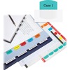Redi-Tag Laser Printable Index Tabs - 375 Blank Tab(s) - 1.25" Tab Height x 1.12" Tab Width - Self-adhesive, Permanent - Red, Blue, Mint, Orange, Yell