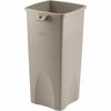 Rubbermaid Commercial Untouchable Square Container - 23 gal Capacity - Square - Crack Resistant - 32.9" Height x 16.5" Width x 15.5" Depth - Plastic -