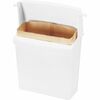 Rubbermaid Commercial Compact Sanitary Napkin Receptacle - 12.5" Height x 10.8" Width x 5.3" Depth - White - 1 Each