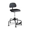 Safco TaskMaster Economy Industrial Chair - Black Polyurethane Seat - Black - 1 Each