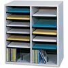 Safco Adjustable Shelves Literature Organizers - 16 Compartment(s) - Compartment Size 2.50" x 9" x 11.50" - 21.1" Height x 19.5" Width x 11.8" Depth -