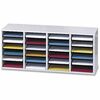 Safco Adjustable Shelves Literature Organizers - 24 Compartment(s) - Compartment Size 2.50" x 9" x 11.50" - 16.4" Height x 39.4" Width x 11.8" Depth -