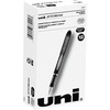uni&reg; Jetstream Ballpoint Pens - Medium Pen Point - 1 mm Pen Point Size - Refillable - Black Pigment-based Ink - Black Stainless Steel Barrel - 1 D