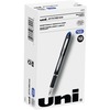 uni&reg; Jetstream Ballpoint Pens - Medium Pen Point - 1 mm Pen Point Size - Blue Pigment-based Ink - Black Stainless Steel Barrel - 1 Dozen