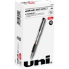 uniball&trade; 207 Impact Gel Pen - Bold Pen Point - 1 mm Pen Point Size - Refillable - Red Gel-based Ink - Silver Barrel - 1 Dozen