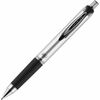uniball&trade; 207 Impact RT Gel Pen - Bold Pen Point - 1 mm Pen Point Size - Refillable - Retractable - Black Gel-based Ink - Metallic Barrel - 1 Eac