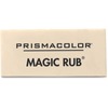 Prismacolor Magic Rub Eraser - Gray - Vinyl - 1" Width x 2.3" Height x 0.4" Depth x - 12 / Dozen - Non-smudge, Non-marring, Smear Resistant