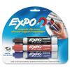 Expo Magnetic Clip Eraser - Chisel Marker Point Style - Red, Blue, Black - 1 Set