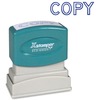 Xstamper COPY Title Stamp - Message Stamp - "COPY" - 0.50" Impression Width x 1.63" Impression Length - 100000 Impression(s) - Blue - Recycled - 1 Eac