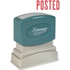 Xstamper POSTED Title Stamp - Message Stamp - "POSTED" - 0.50" Impression Width x 1.63" Impression Length - 100000 Impression(s) - Red - Recycled - 1 