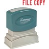 Xstamper FILE COPY Title Stamp - Message Stamp - "FILE COPY" - 0.50" Impression Width x 1.63" Impression Length - 100000 Impression(s) - Red - Recycle