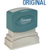 Xstamper ORIGINAL Title Stamp - Message Stamp - "ORIGINAL" - 0.50" Impression Width x 1.63" Impression Length - 100000 Impression(s) - Blue - Recycled