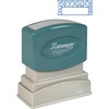 Xstamper ENTERED Open Space Title Stamp - Message Stamp - "ENTERED" - 0.50" Impression Width x 1.62" Impression Length - 100000 Impression(s) - Blue -