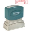 Xstamper FAXED Title Stamps - Message Stamp - "FAXED" - 0.50" Impression Width x 1.62" Impression Length - 100000 Impression(s) - Red - Recycled - 1 E