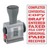 Xstamper 10-In-1 Phrase Stamp - Message Stamp - "COMPLETED, CONFIDENTIAL, COPY, DRAFT, ENTERED, FAXED, FILE COPY, ORIGINAL, PAID, RECEIVED" - 0.19" Im