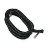 Softalk Modular Plug Handset Coil Cord - 25 ft Phone Cable for Phone - First End: 1 x RJ-11 Phone - Male - Second End: 1 x RJ-11 Phone - Male - Black 