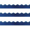 Trend Sparkle Board Trimmers - Rectangle Topped With Waves Shape - Pin-up - 0.10" Height x 2.25" Width x 390" Length - Blue - Paper - 1 / Each
