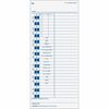 TOPS One-Side Weekly Time Cards - 4" x 9" Sheet Size - White - White Sheet(s) - Blue Print Color - 100 / Pack