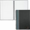 TOPS Sophisticated Business Executive Notebooks - 96 Sheets - Wire Bound - 20 lb Basis Weight - 8 1/4" x 11 3/4" - White Paper - Gray Binding - Black 