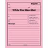 TOPS While You Were Out Message Pads - 50 Sheet(s) - Gummed - 5.50" x 4.25" Sheet Size - Pink - Pink Sheet(s) - Black Print Color - 1 Dozen