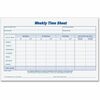 TOPS Weekly Timesheet Form - 100 Sheet(s) - 8.50" x 5.50" Sheet Size - White - White Sheet(s) - Blue Print Color - 2 / Pack