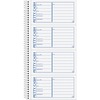 TOPS Duplicate Petty Cash Book - Wire Bound - 2 PartCarbonless Copy - 2.75" x 5" Form Size - 5.50" x 11" Sheet Size - White, Yellow - Blue, Red Print 