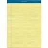 TOPS Letr-Trim Perforated Narrow Ruled Canary Legal Pads - 100 Sheets - Double Stitched - 0.25" Ruled - 16 lb Basis Weight - 8 1/2" x 11 3/4" - Canary