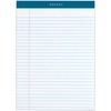 TOPS Docket Letr-Trim Legal Ruled White Legal Pads - 50 Sheets - Double Stitched - 0.34" Ruled - 16 lb Basis Weight - 8 1/2" x 11 3/4" - White Paper -