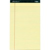 TOPS Docket Letr - Trim Legal Rule Canary Legal Pads - Legal - 50 Sheets - Double Stitched - 0.34" Ruled - 16 lb Basis Weight - Legal - 8 1/2" x 14" -