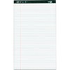 TOPS Docket Letr - Trim Legal Ruled White Legal Pads - Legal - 50 Sheets - Double Stitched - 0.34" Ruled - 16 lb Basis Weight - Legal - 8 1/2" x 14" -