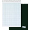 TOPS Docket Top Wire Quadrille Pad - 70 Sheets - Wire Bound - 8 1/2" x 11 3/4" - White Paper - Chipboard Cover - Perforated, Hard Cover - 1 Each