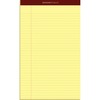 TOPS Docket Gold Legal Pads - Legal - 50 Sheets - Double Stitched - 0.34" Ruled - 20 lb Basis Weight - Legal - 8 1/2" x 14" - Canary Paper - Burgundy 