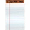 TOPS The Legal Pad Writing Pad - 50 Sheets - Double Stitched - 0.28" Ruled - 16 lb Basis Weight - Jr.Legal - 5" x 8" - White Paper - Chipboard Cover -