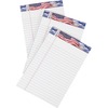TOPS American Pride Binding Legal Writing Tablet - Jr.Legal - 50 Sheets - Strip - 16 lb Basis Weight - Jr.Legal - 5" x 8" - White Paper - Perforated, 