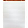TOPS Horizontal Ruled Easel Pads - 50 Sheets - Stapled/Glued - 15 lb Basis Weight - 27" x 34" - White Paper - Perforated, Punched - 2 / Carton