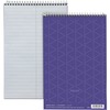 TOPS Prism Steno Books - 80 Sheets - Wire Bound - Gregg Ruled Margin - 6" x 9" - Orchid Paper - Perforated, Stiff-back, WireLock - 4 / Pack
